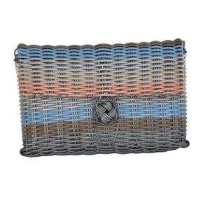 NWT The Lilley Line Woven Stripe Clutch